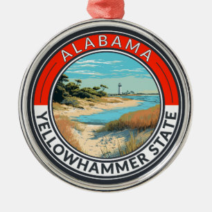 Alabama Reise Kunst Abzeichen Ornament Aus Metall