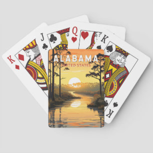 Alabama Reise Kunst Vintage Spielkarten