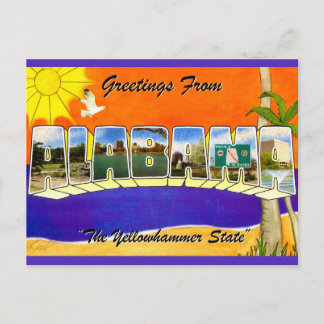 Alabama Retro Greeting Postkarte