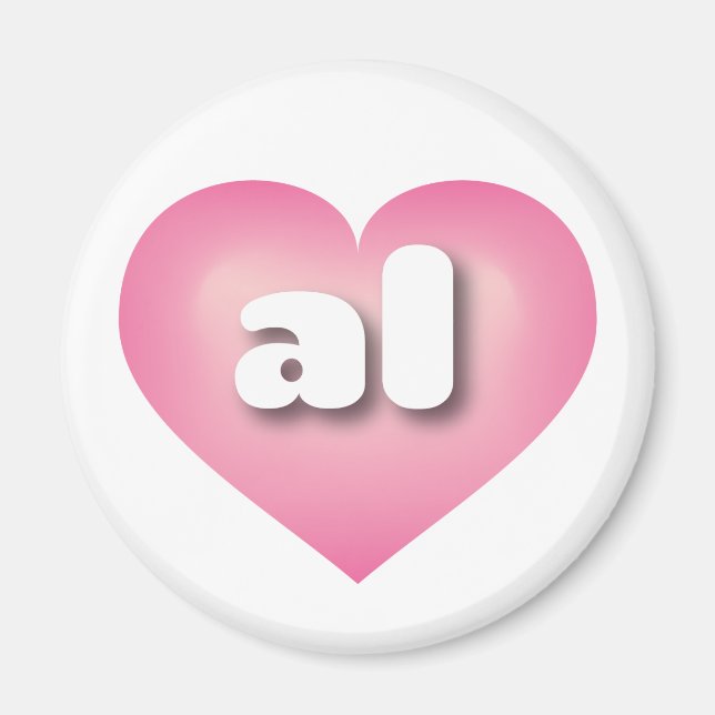 Alabama rosa fade heart - I Liebe Magnet (Vorne)