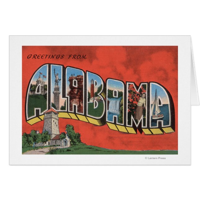 Alabama (Rot)Große BuchstabenszenenAlabama (Vorderseite (Horizontal))
