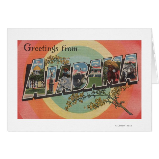 Alabama (Rot/Rosa) - Große Buchstabenszenen (Vorderseite (Horizontal))