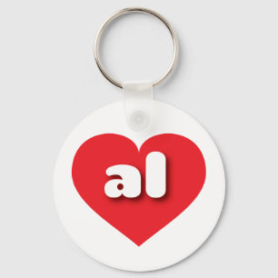 Alabama Rotes Herz - I Liebe Schlüsselanhänger