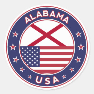 Alabama Runder Aufkleber