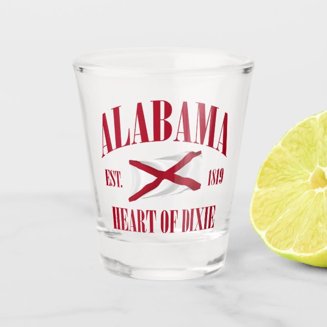 Alabama Schnapsglas (Vorderseite)