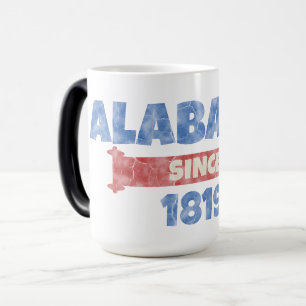 Alabama seit 1819 Vintage patriotischer Stolz auf Verwandlungstasse