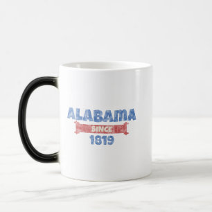 Alabama seit 1819 Vintage patriotischer Stolz auf Verwandlungstasse