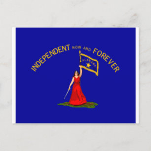 Alabama-Sezessionsflagge Postkarte