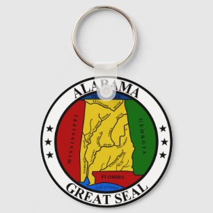 Alabama Siegel vereinte Staaten Amerikanische Flag Schlüsselanhänger