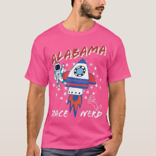 Alabama Space Nerd Universe Astronaut T - Shirt
