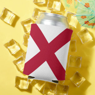 Alabama: St Andrew Crimson Cross Flag Dosenkühler