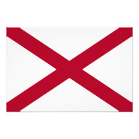 Alabama: St Andrew Crimson Cross Flag
