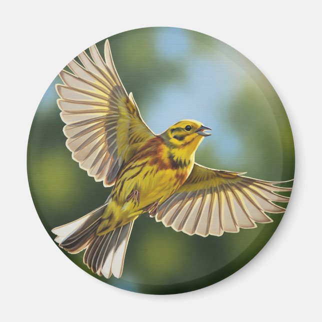 Alabama Staat Bird Yellowhammer Magnet (Vorne)