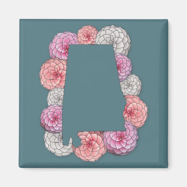 Alabama Staat Blume Magnet (Vorne)