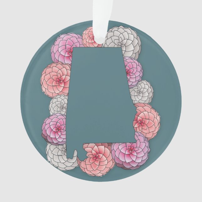 Alabama Staat Blume Ornament (Vorderseite)