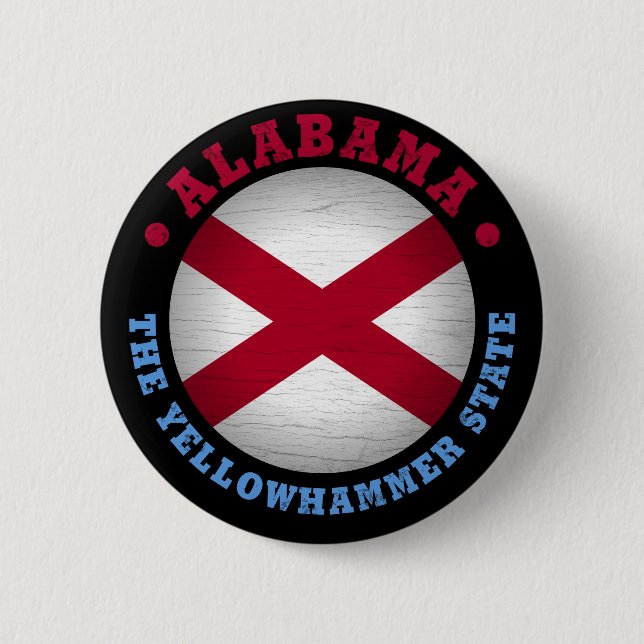 ALABAMA STAAT FLAG BUTTON (Vorderseite)