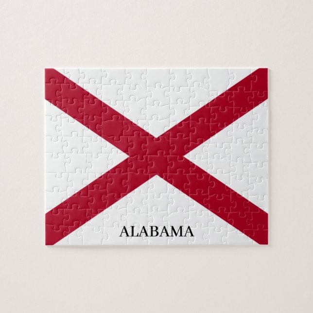 ALABAMA STAAT FLAG PUZZLE (Horizontal)