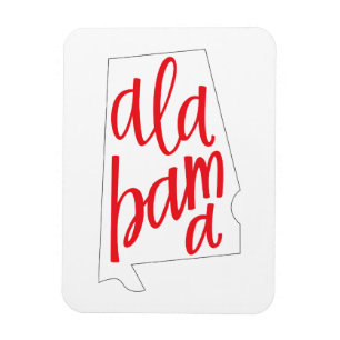 Alabama Staat Kontur Magnet