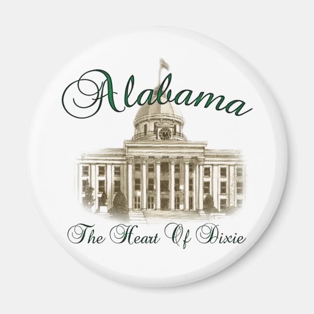 Alabama Staat Magnet (Vorne)