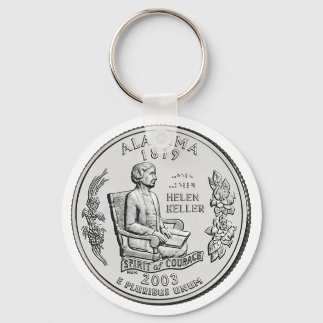 Alabama Staat Quarter Schlüsselanhänger (Vorderseite)