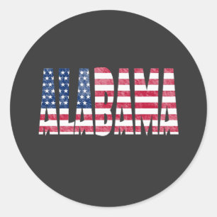 Alabama-Staat Runder Aufkleber