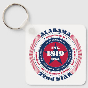Alabama Staat Schlüsselanhänger