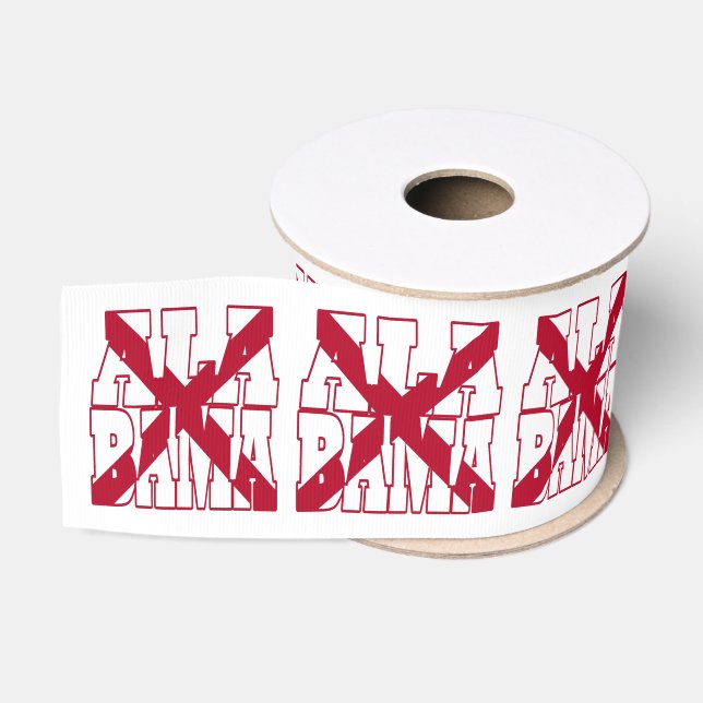 Alabama-Staatsflagge Ripsband (Spule)