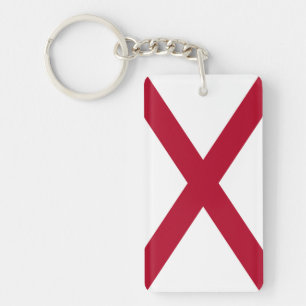 Alabama Staatsflagge Schlüsselanhänger