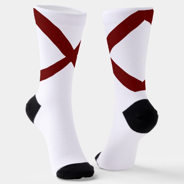 Alabama Staatsflagge Socken (Gewinkelt)