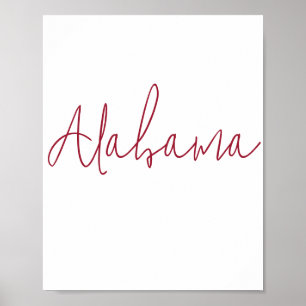 Alabama Staatssouvenir Poster