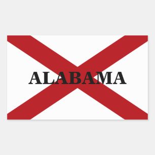 Alabama State Flag Custom Aufkleber