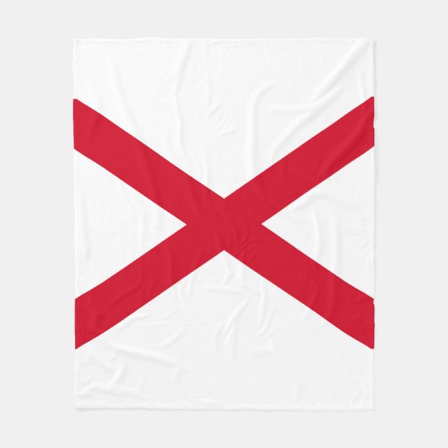 Alabama State Flag Design Fleecedecke (Vorderseite)