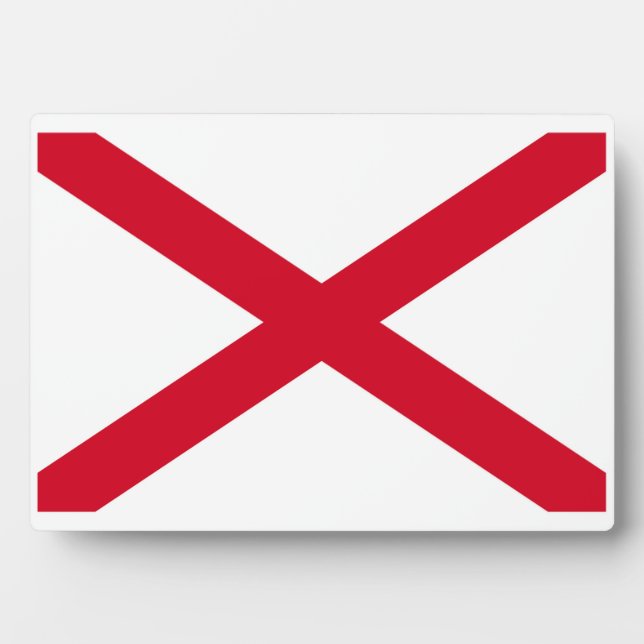Alabama State Flag Design Fotoplatte (Vorderseite)