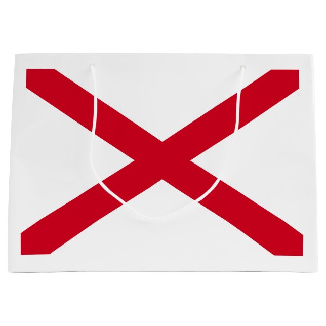 Alabama State Flag Design Große Geschenktüte (Vorderseite)