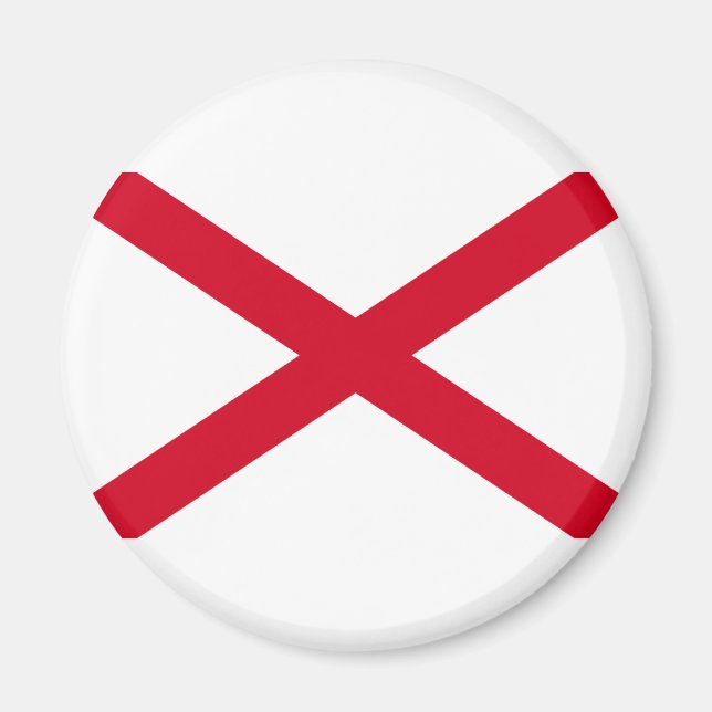 Alabama State Flag Design Magnet (Vorne)