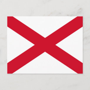 Alabama State Flag Design Postkarte