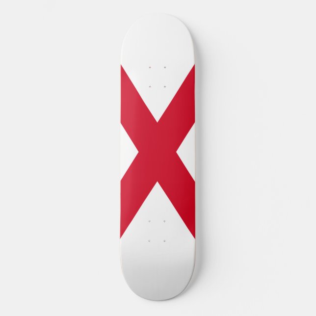 Alabama State Flag Design Skateboard (Vorderseite)