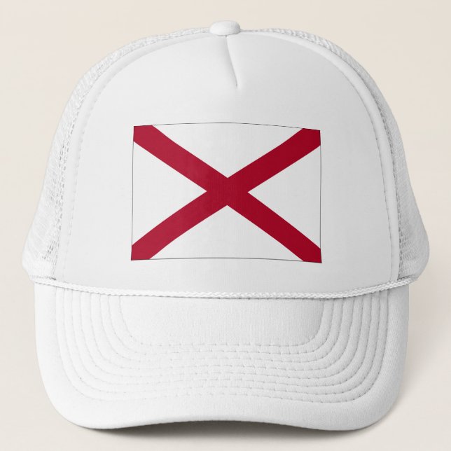 Alabama State Flag Trucker Hat Truckerkappe (Vorderseite)