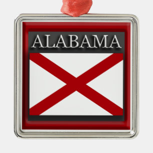 Alabama State Flag Weihnachtsschmuck