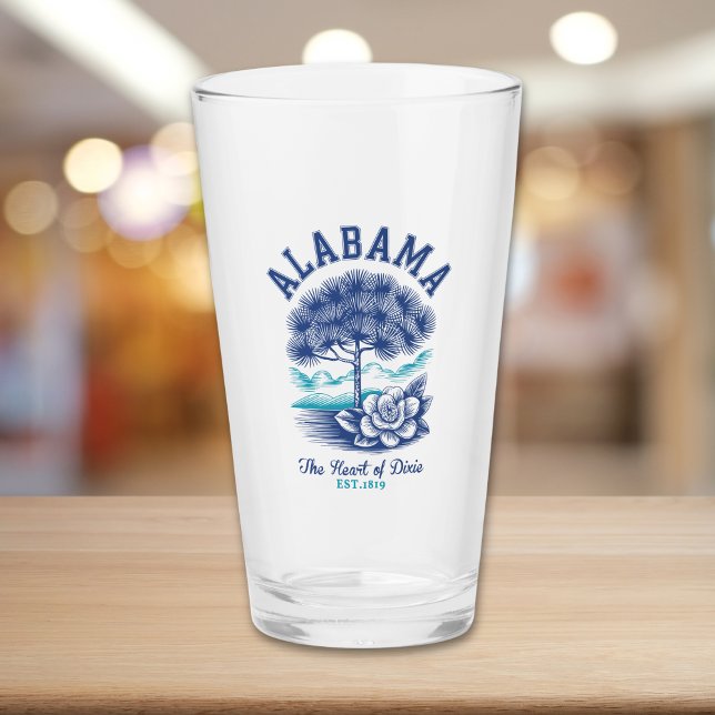 Alabama State Pride – Camellia Flower and Tree  Glas (Von Creator hochgeladen)
