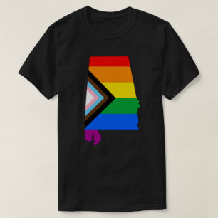 Alabama State Pride LGBTQ Progress Pride T-Shirt