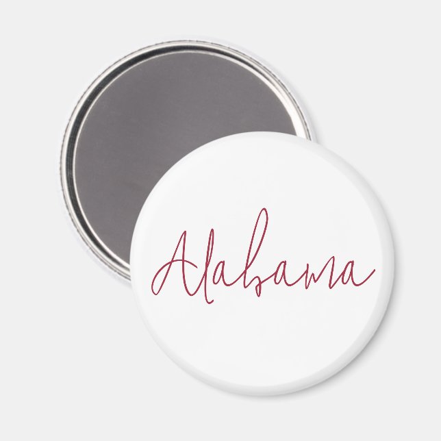 Alabama State Reise Souvenir Geschenk Magnet (Vorderseite/Rückseite)