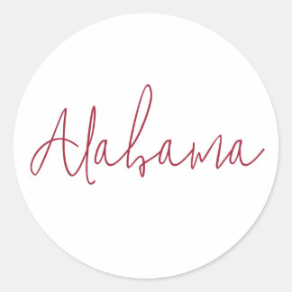 Alabama State Reise Souvenir Geschenk Runder Aufkleber