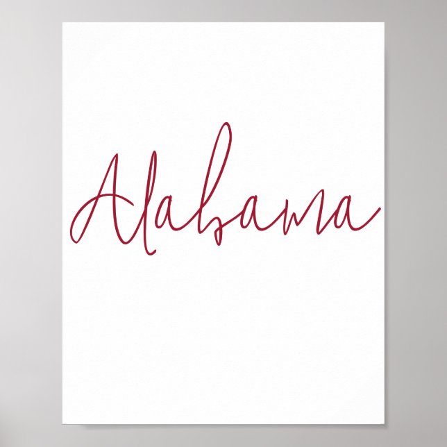 Alabama State Souvenir Poster (Vorne)