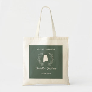 Alabama State Zielort Hochzeit Willkommen Tote Bag Tragetasche