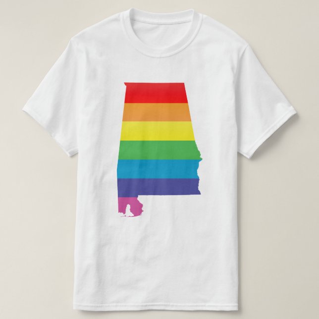 Alabama-Stolz. gestreift T-Shirt (Design vorne)