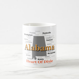 Alabama-Stolz-Karte Tasse