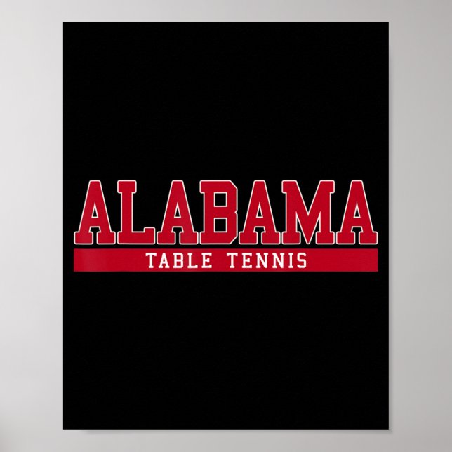 Alabama Table Tennis Poster (Vorne)