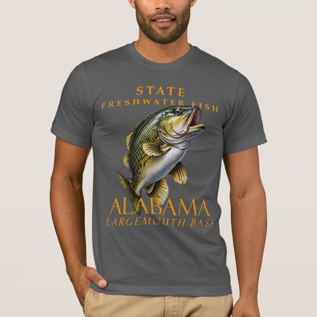Alabama Territorialer Süßwasserfisch Der Gepunktet T-Shirt (Vorderseite)