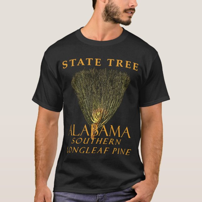 Alabama Territory Der Langblätterbaum T-Shirt (Vorderseite)